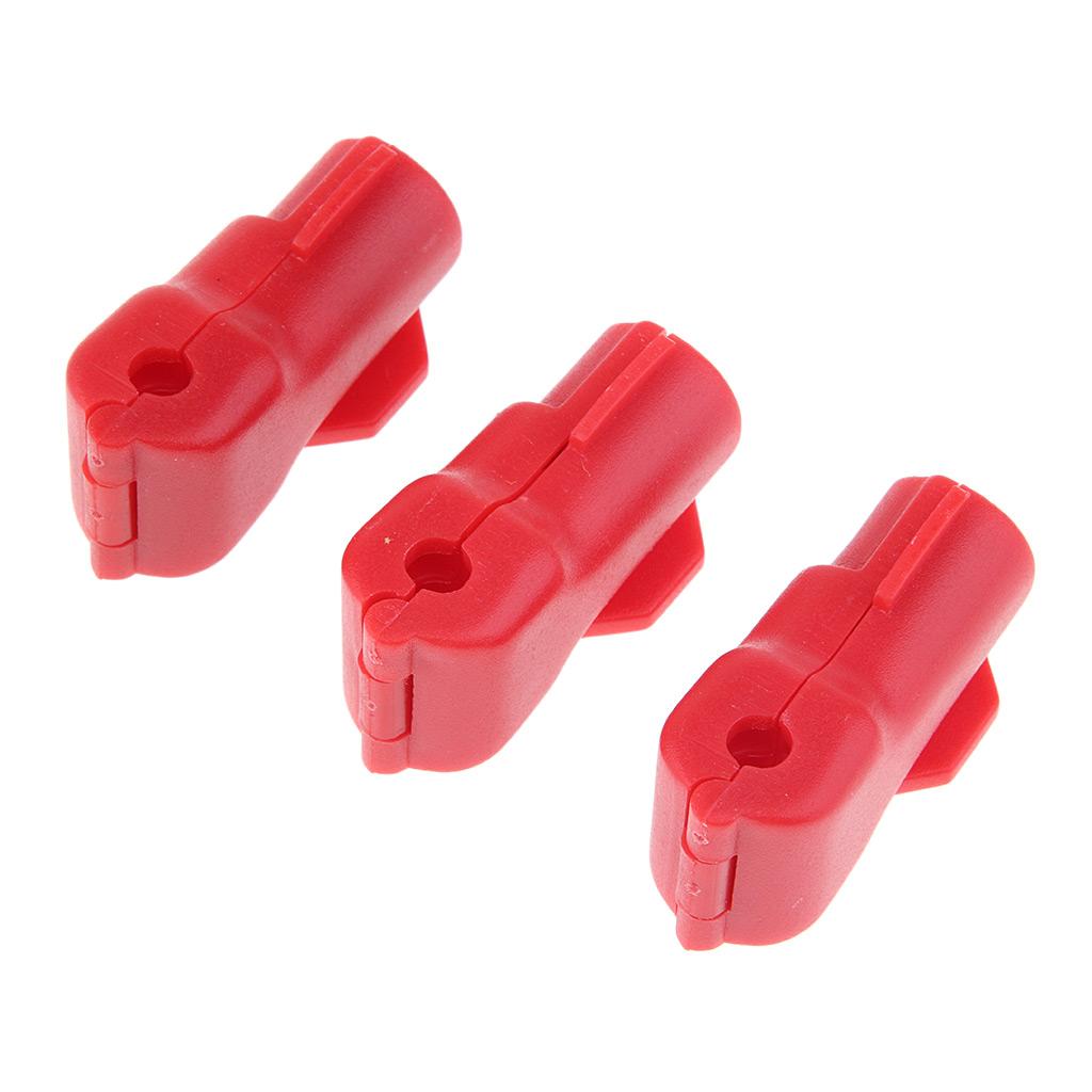 100 Pack Hook Stop Lock Safety Lockout Padlock Anti-Theft Lock Red 4.5 mm