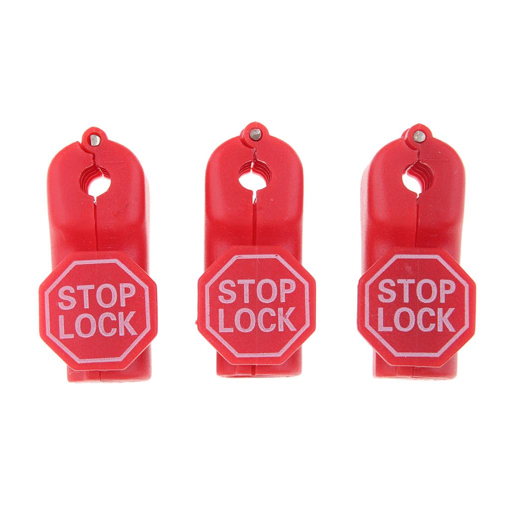 100 Pack Hook Stop Lock Safety Lockout Padlock Anti-Theft Lock Red 4.5 mm