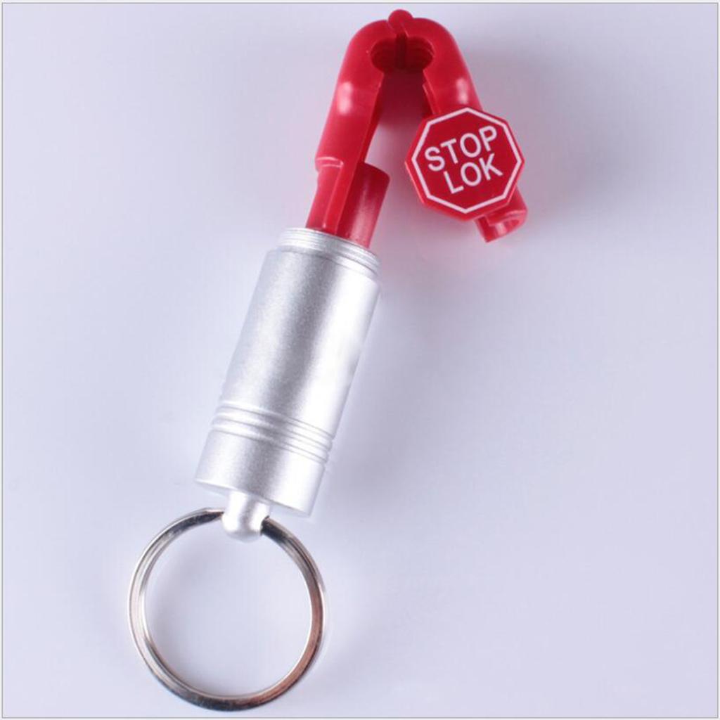 100 Pack Hook Stop Lock Safety Lockout Padlock Anti-Theft Lock Red 4.5 mm