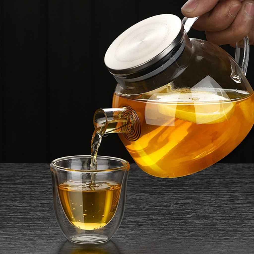 Modern Double Wall Clear Glass Mug - Perfect Clear Cup - Tea - Coffee - Cappuccino - Heatproof Insulating - Keeps Beverages Hot - Gift - 70ml