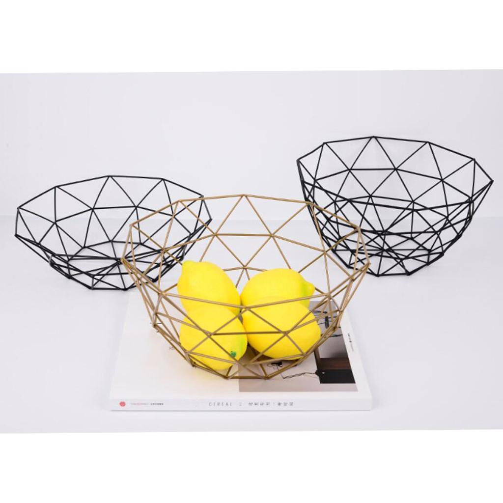 Metal Wire Fruit Snacks Basket Stand for Kitchen S