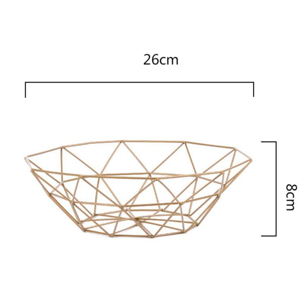 Metal Wire Fruit Snacks Basket Stand for Kitchen S