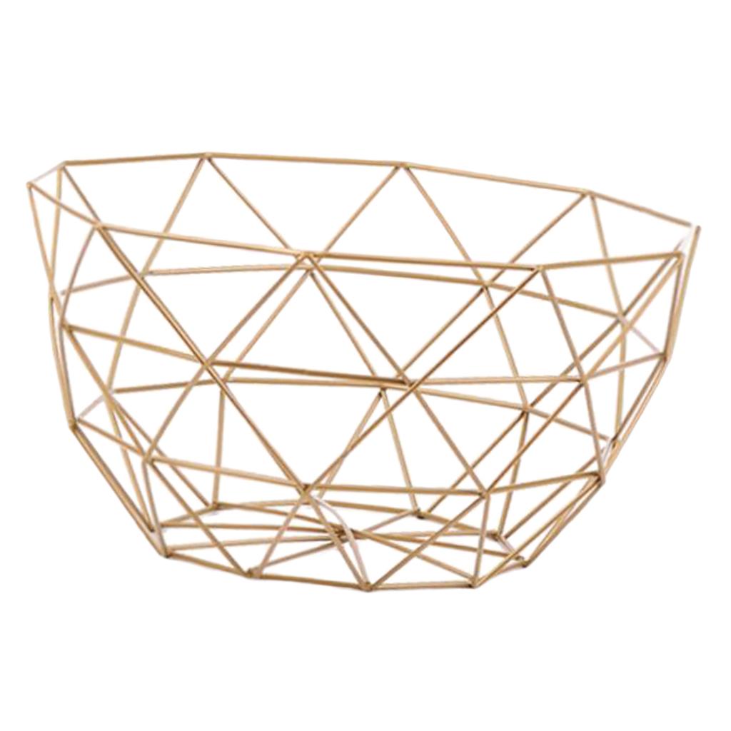 Metal Wire Fruit Snacks Basket Stand for Kitchen L