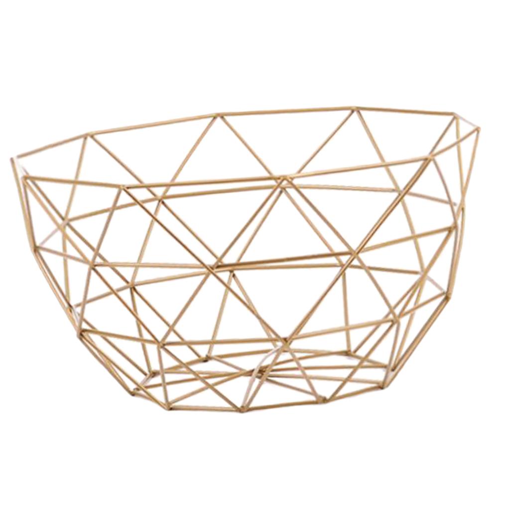 Metal Wire Fruit Snacks Basket Stand for Kitchen L