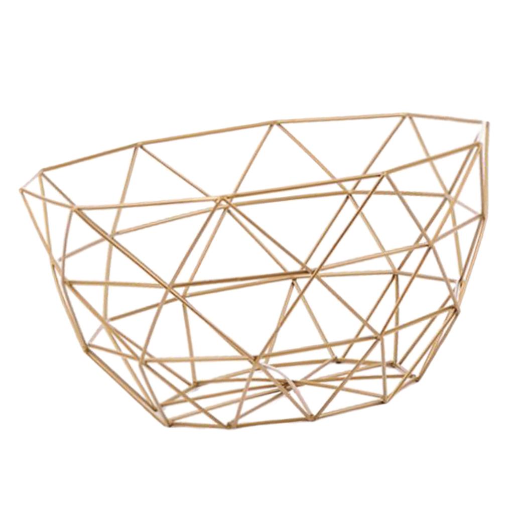 Metal Wire Fruit Snacks Basket Stand for Kitchen L