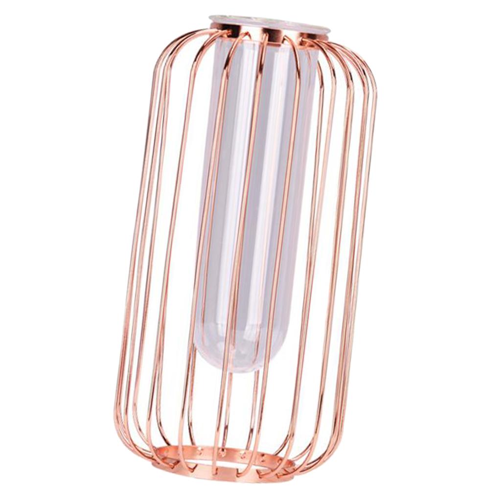 Iron vase Rose Gold  6 x 12 inch