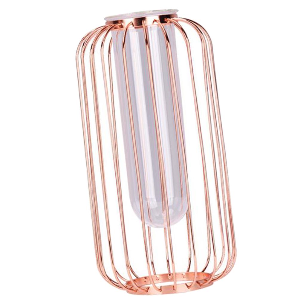 Iron vase Rose Gold  6 x 12 inch