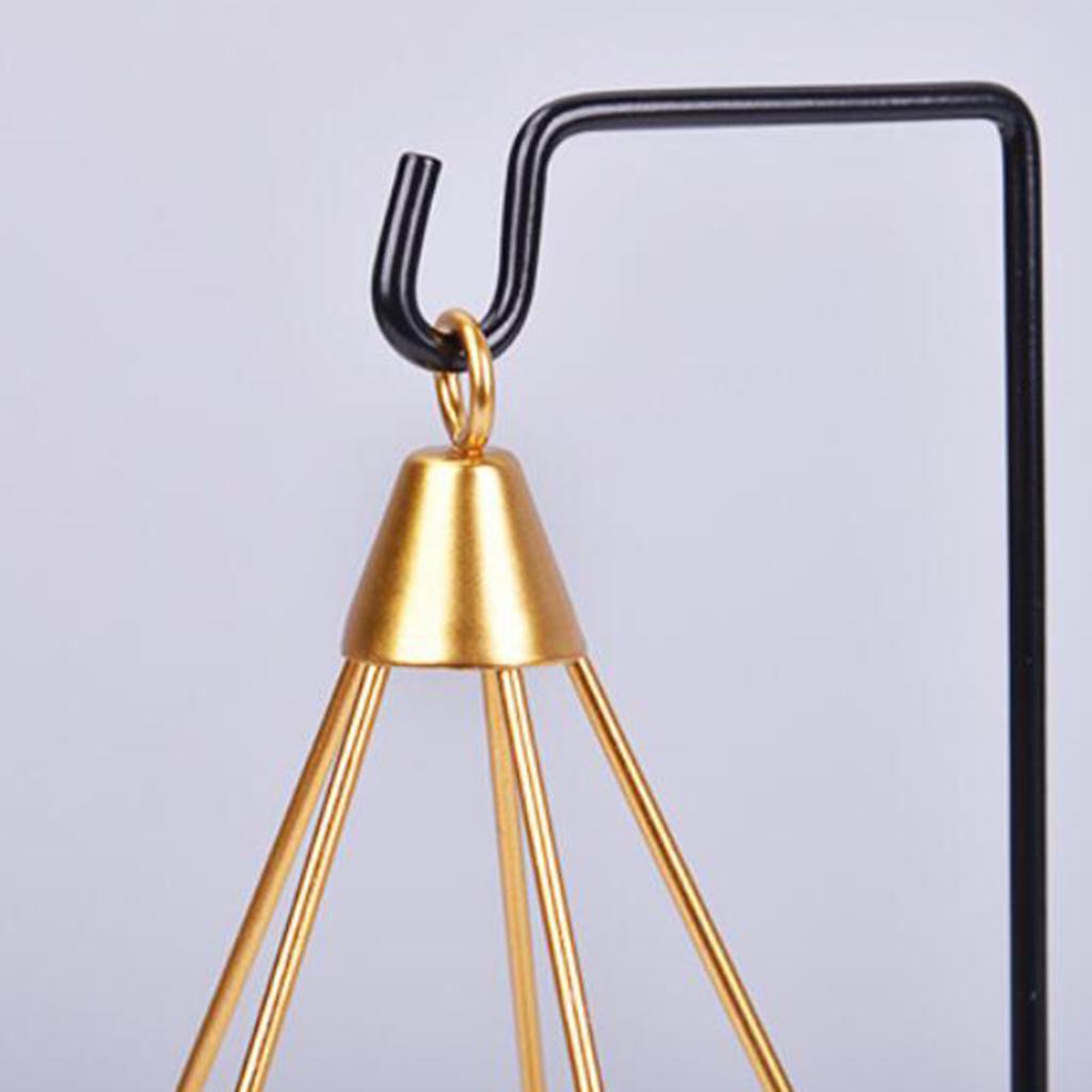 Modern Iron Geometry Candle Rack Crafts Hanging Ornament Candlestick Gifts 1