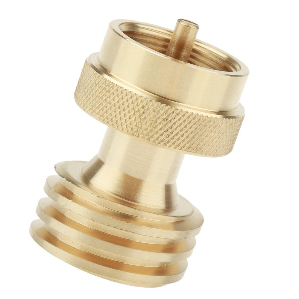 Universal Brass LP Gas Small Bottle Propane Tank Adapter Converter