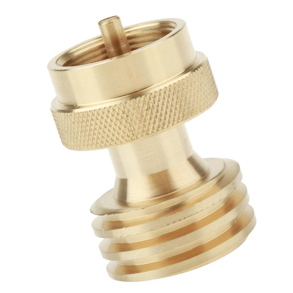 Universal Brass LP Gas Small Bottle Propane Tank Adapter Converter