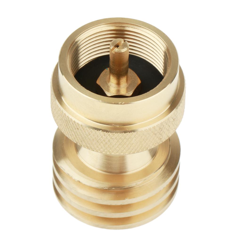 Universal Brass LP Gas Small Bottle Propane Tank Adapter Converter