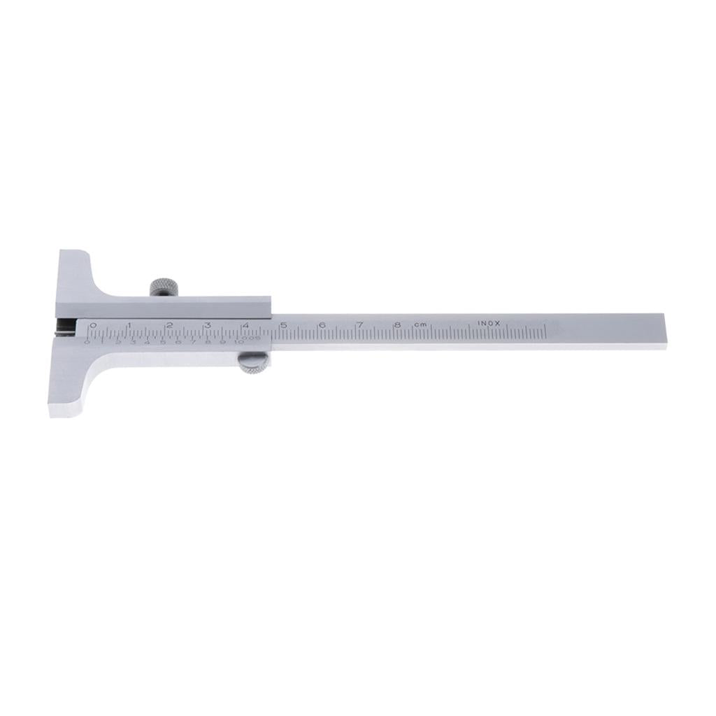 Flexible Stainless Steel Scale/Ruler/Rule w/Depth Gauge 0-80 0.05