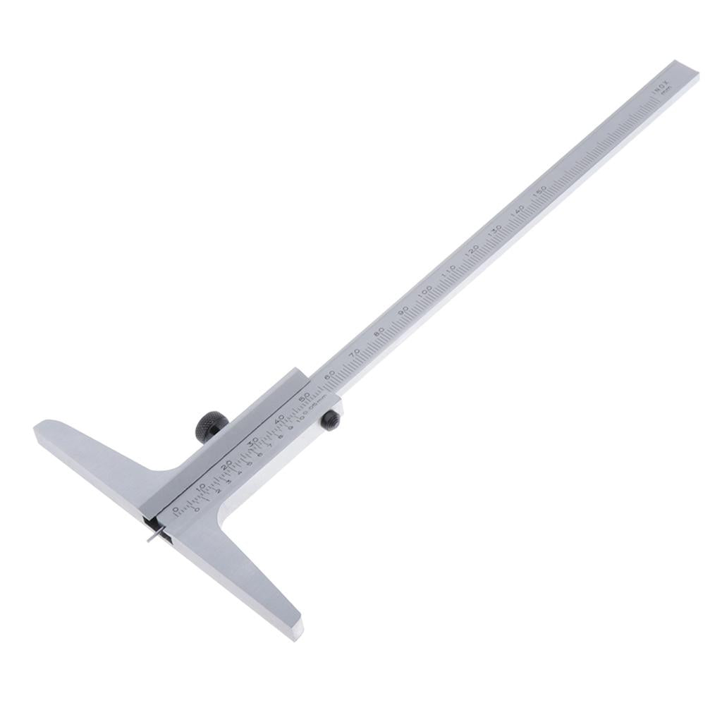 Flexible Stainless Steel Scale/Ruler/Rule w/Depth Gauge 0-150 0.05