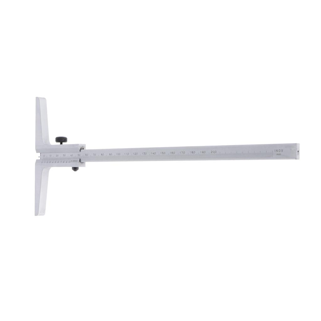 Flexible Stainless Steel Scale/Ruler/Rule w/Depth Gauge 0-200 0.05