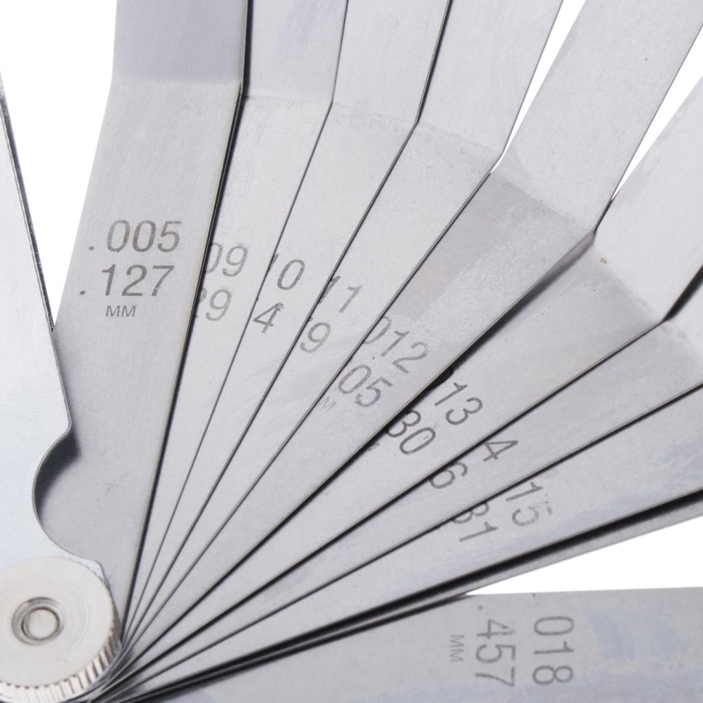 Feeler Gauge Set Inch & Metric 16 Blades - Stainless Steel 100mm