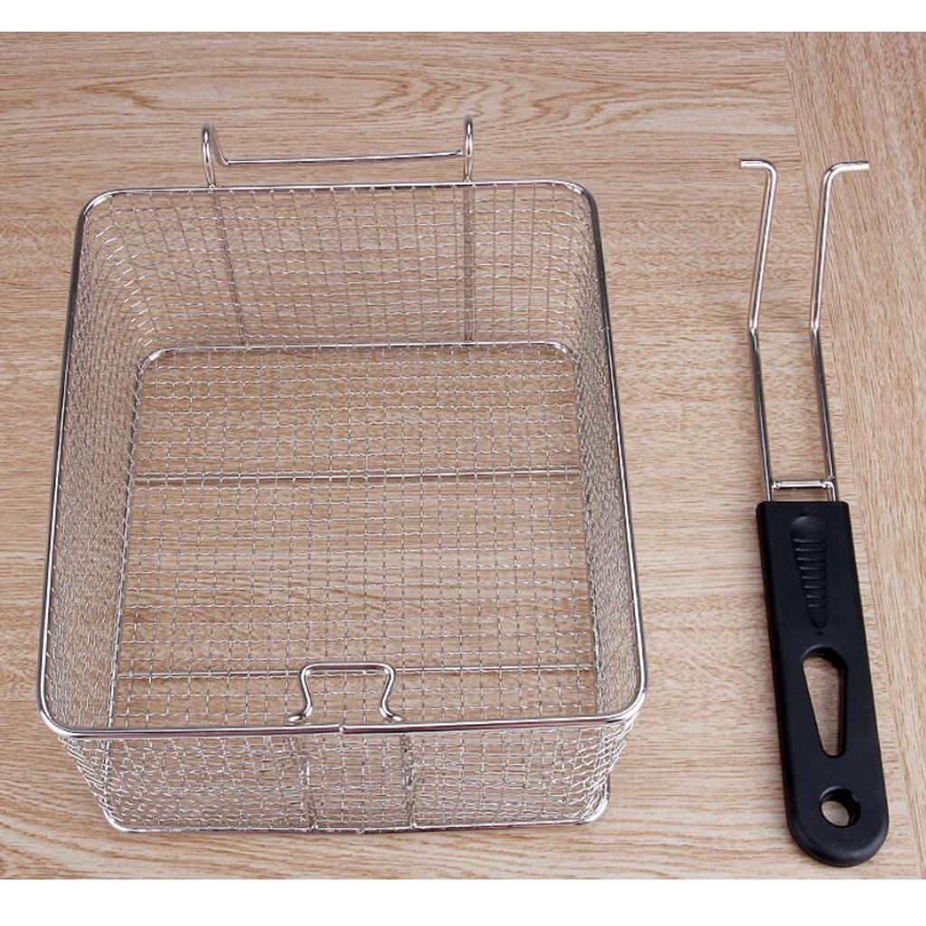 Stainless Steel Wide Mesh Strainer Kitchen Colander Sieve Sifter Basket