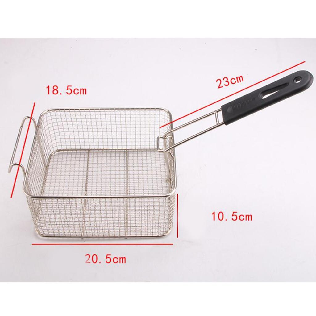 Stainless Steel Wide Mesh Strainer Kitchen Colander Sieve Sifter Basket