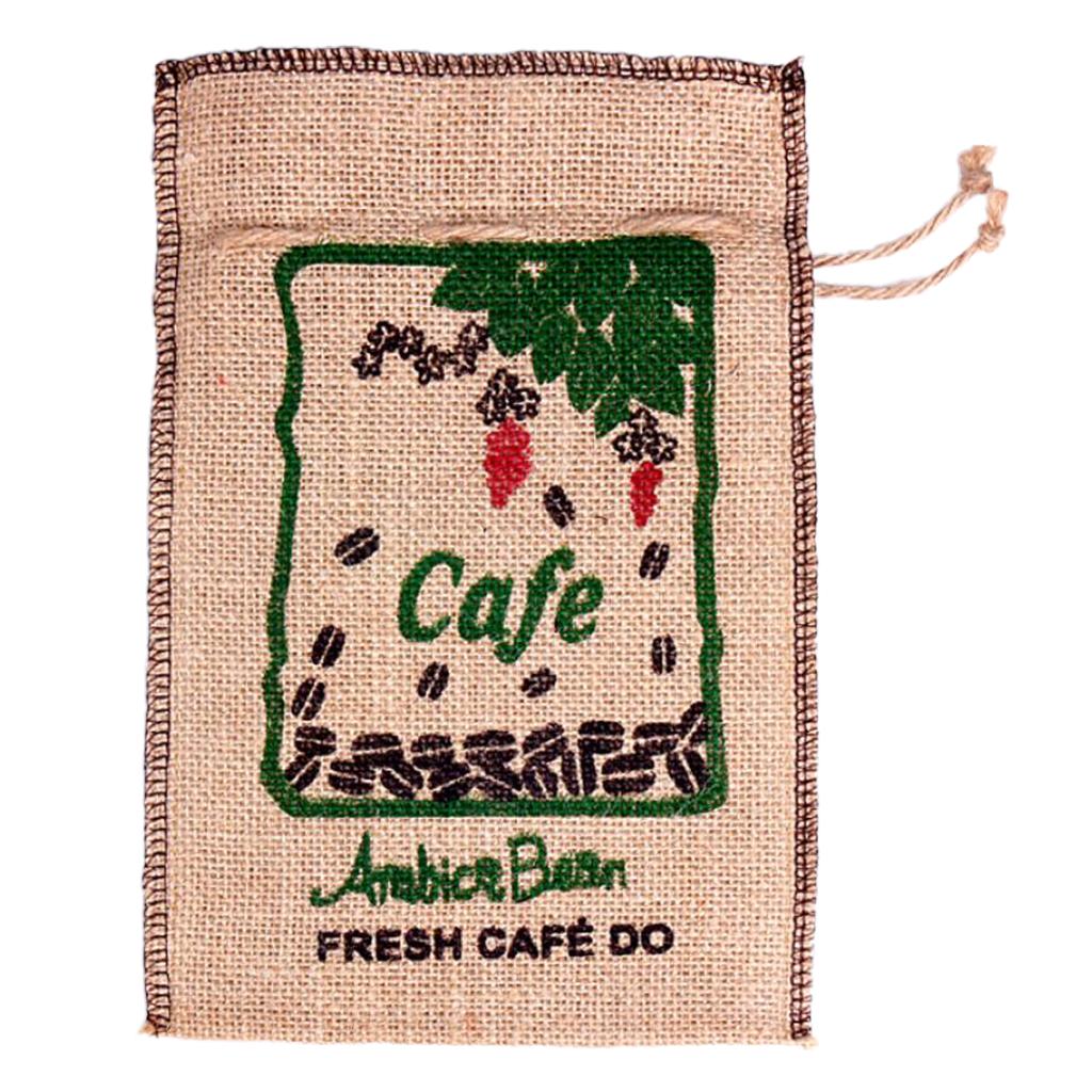 Burlap Coffee Bean  Sacks Gunny Bag Reusable Bags With Drawstring 2