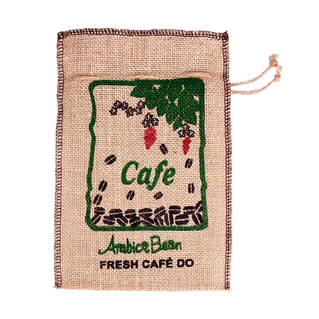 Burlap Coffee Bean  Sacks Gunny Bag Reusable Bags With Drawstring 2