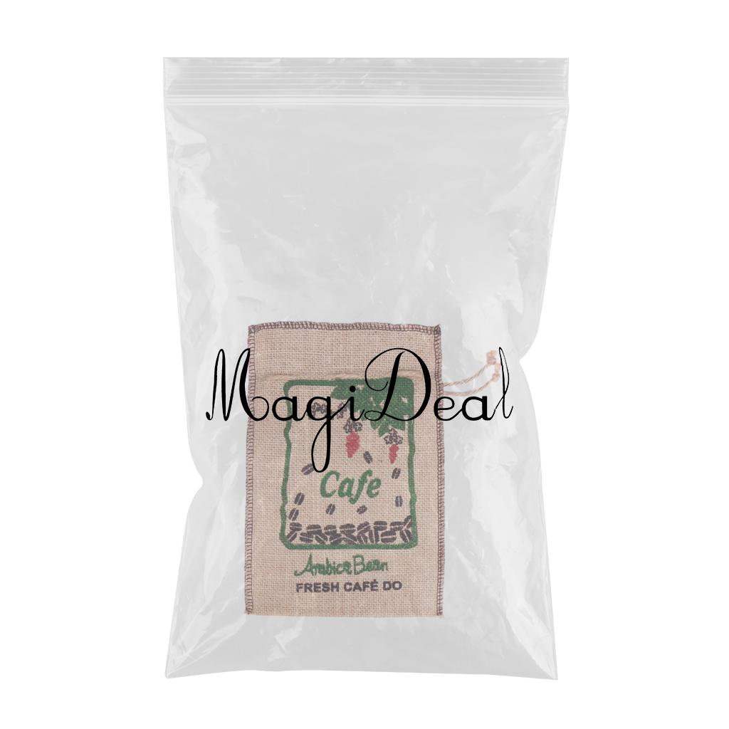 Burlap Coffee Bean  Sacks Gunny Bag Reusable Bags With Drawstring 2