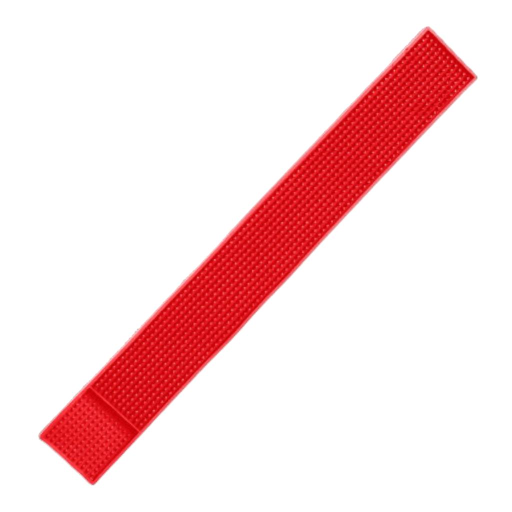 Rubber Beer Bar Runner Spill Mat for Home Pub Cafe Party Red 60x8cm