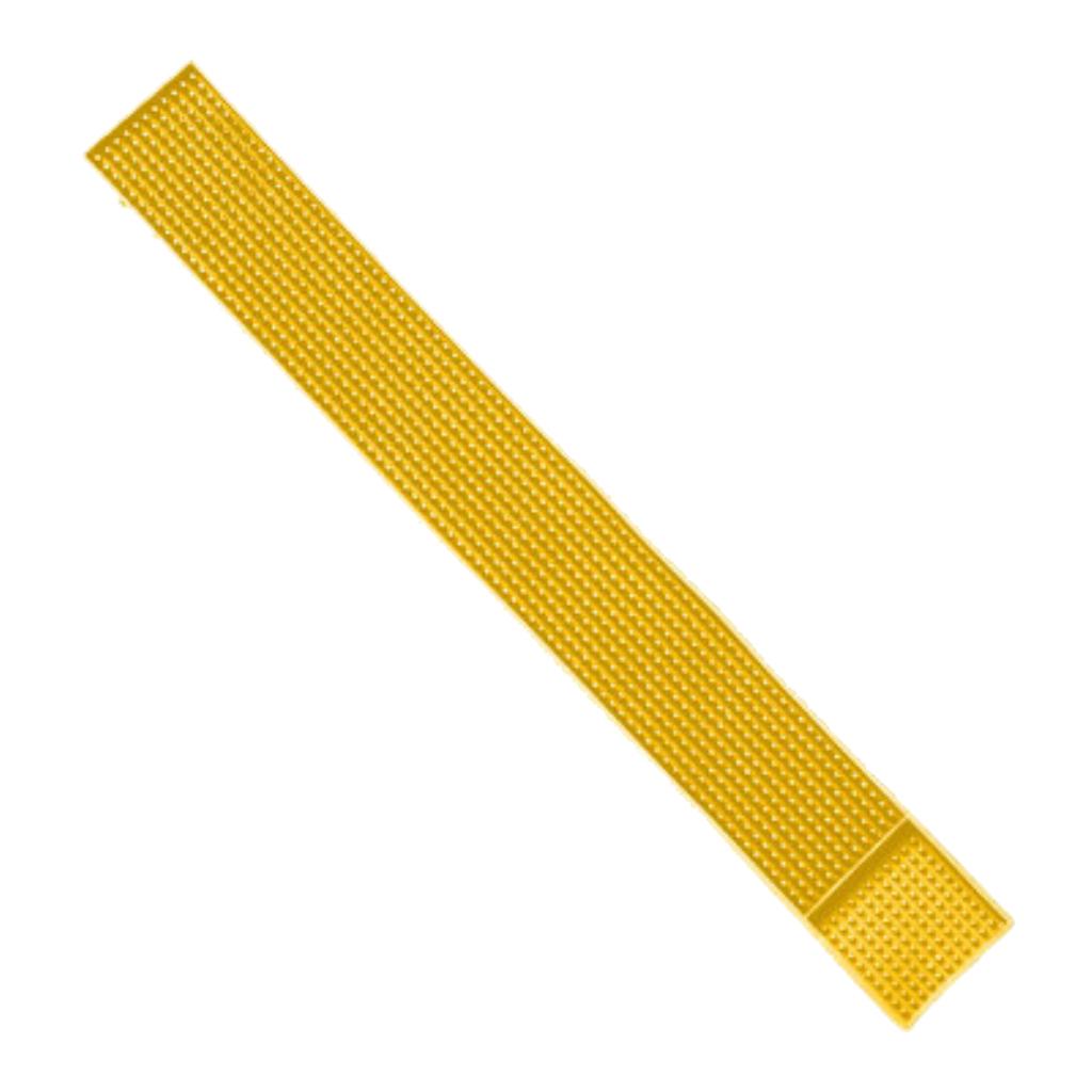 Rubber Beer Bar Runner Spill Mat for Home Pub Cafe Party Yellow 60x8cm