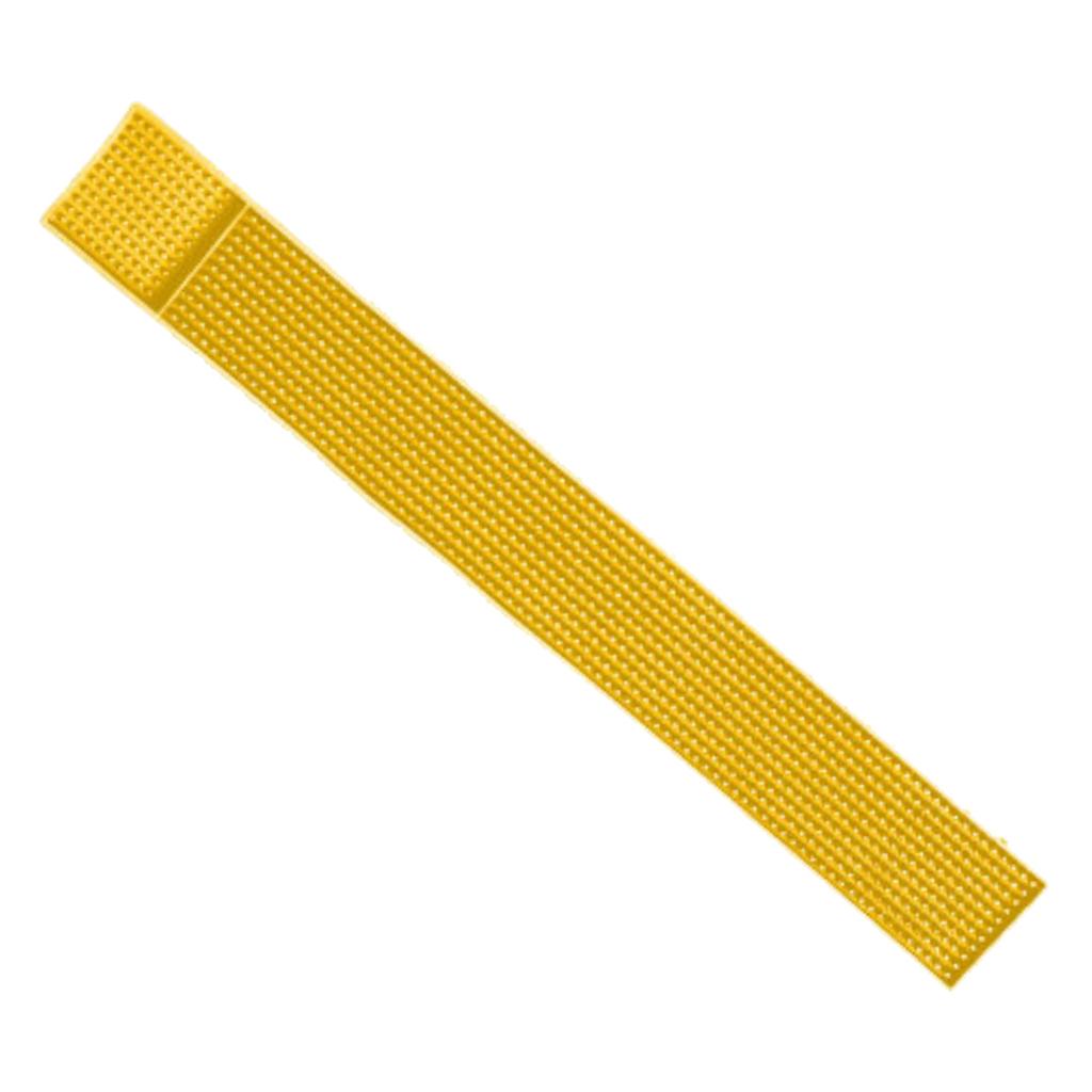 Rubber Beer Bar Runner Spill Mat for Home Pub Cafe Party Yellow 60x8cm