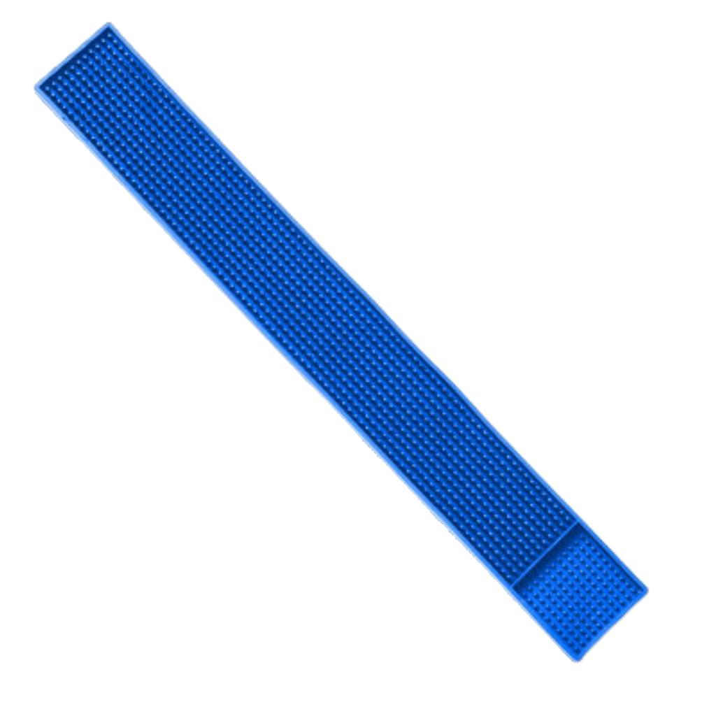 Rubber Beer Bar Runner Spill Mat for Home Pub Cafe Party Blue 60x8cm