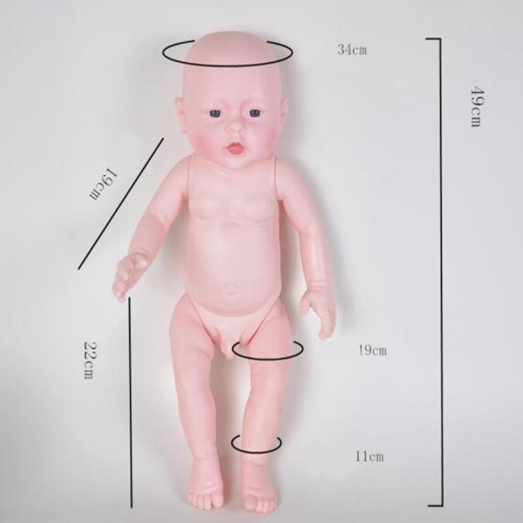 Lifelike Infant Doll Model PVC Realistic for Training 49cm Boy