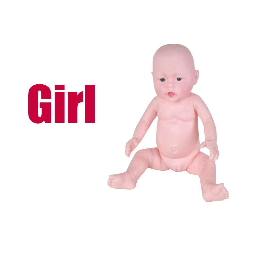 Lifelike Infant Doll Model PVC Realistic for Training 49cm Girl