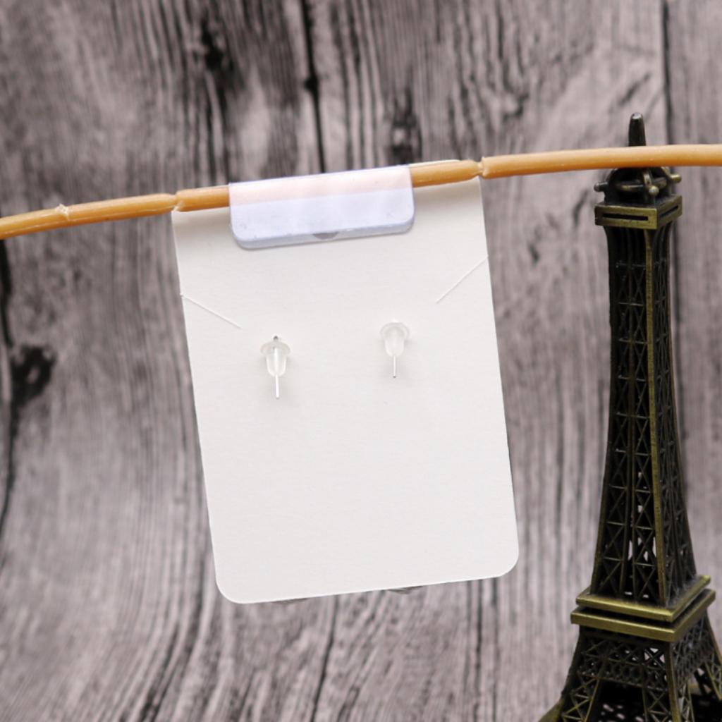 100pcs Adhesive Lip Adapter or Hanger for Earring Card Display