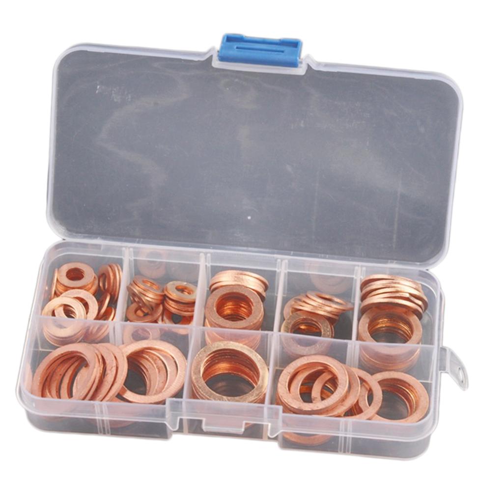 Solid Copper Washers Sump Plug Assortment Washer Set Hardware Accessories