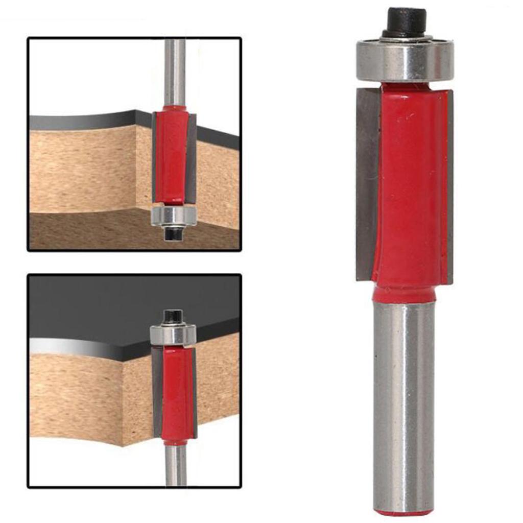 Flush Trim Router Bit 1/4'' Woodworking Tool Groove Router Bit 6.35mm