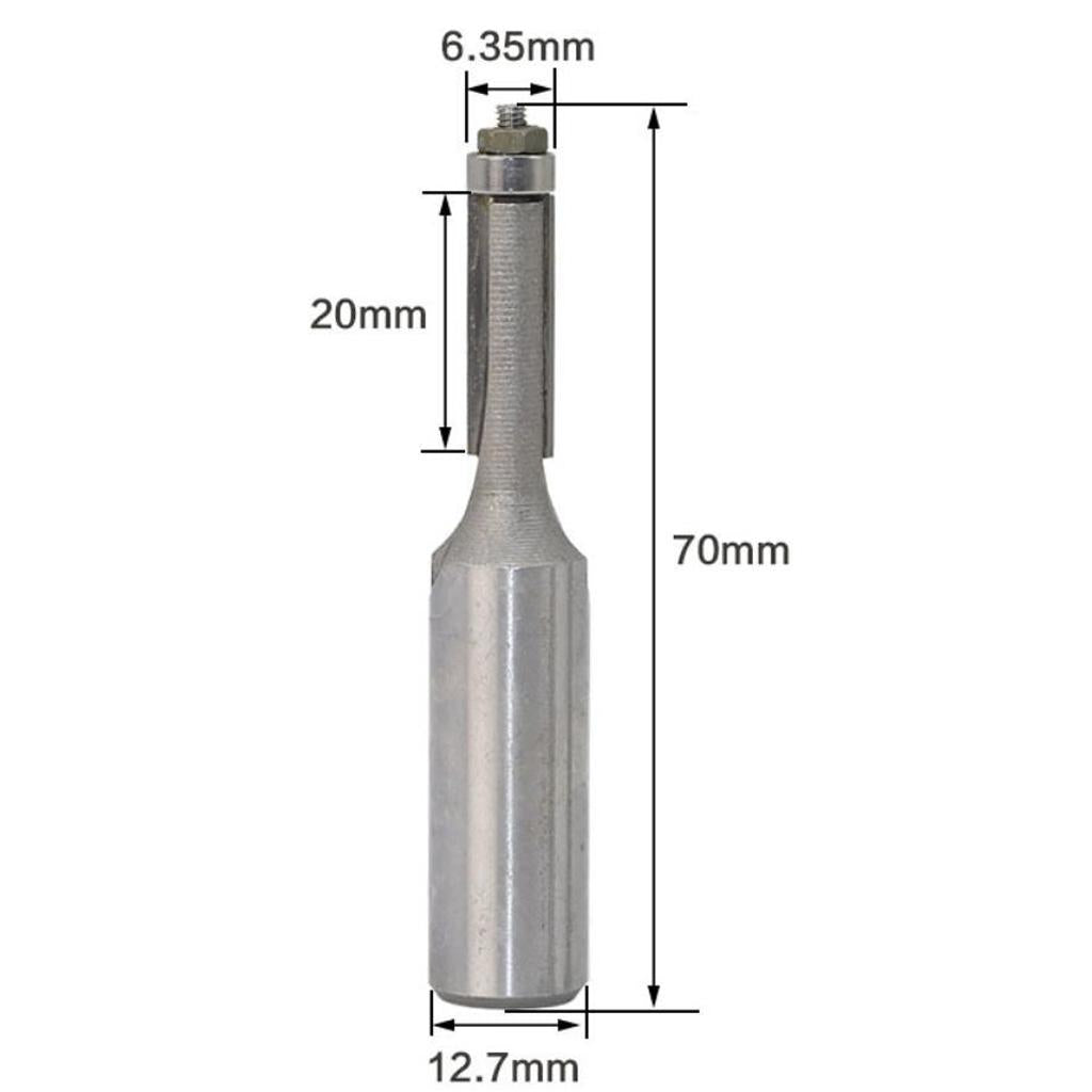 Router Bit Dish Tray Wood Milling Cutters Woodworking Tools 20x6.35x12.7mm