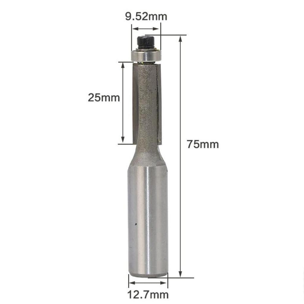 Router Bit Dish Tray Wood Milling Cutters Woodworking Tools 25x9.52x12.7mm