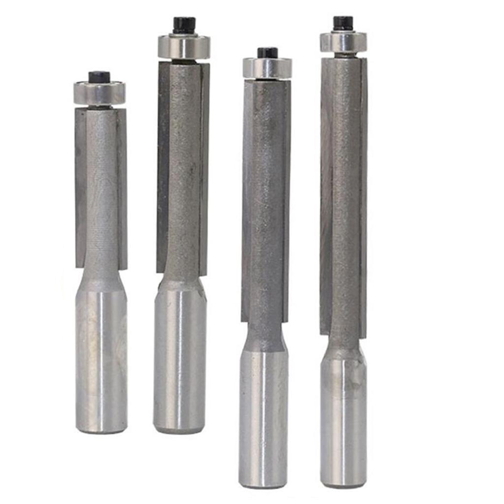 Shank Straight Flush Trim Router Bit Set 1/2inch Cutting Diameter Tool 87mm