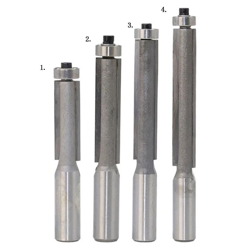 Shank Straight Flush Trim Router Bit Set 1/2inch Cutting Diameter Tool 87mm