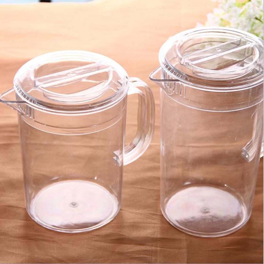 Acrylic Pitcher with Lid for Water, Tea, Lemonade, Milk Storage 2L