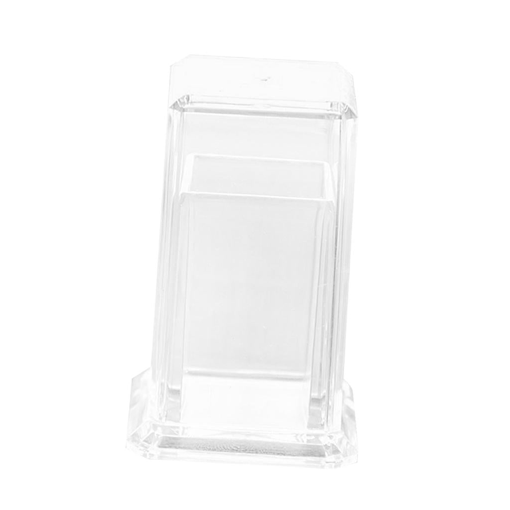 Acrylic Toothpick Holder Crystal Dispenser Bucket Desk Storage Box Square