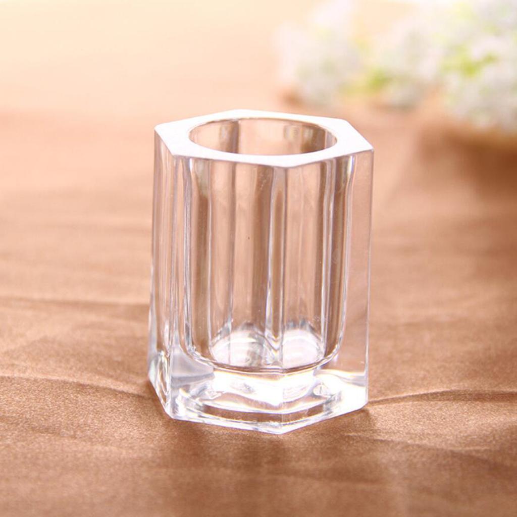 Acrylic Toothpick Holder Crystal Dispenser Bucket Desk Storage Box Hexagon