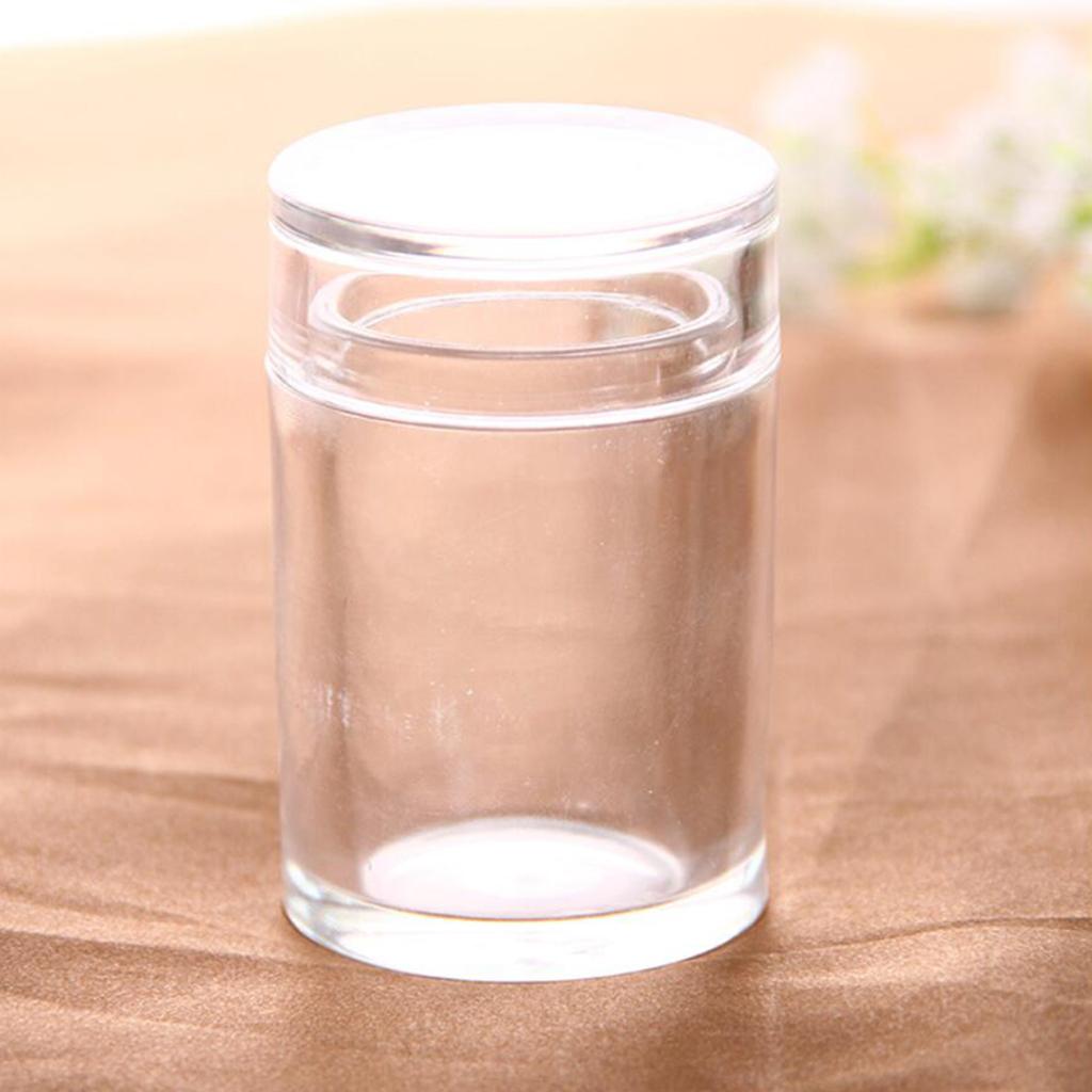 Acrylic Toothpick Holder Crystal Dispenser Bucket Desk Storage Box Cylinder