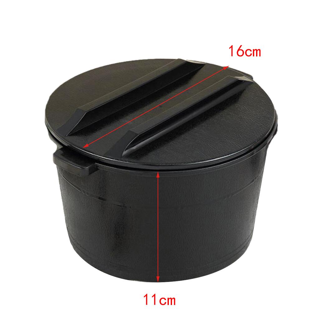 Food Cereal Grain Bean Rice Storage Case Box Container  Black 16x11cm