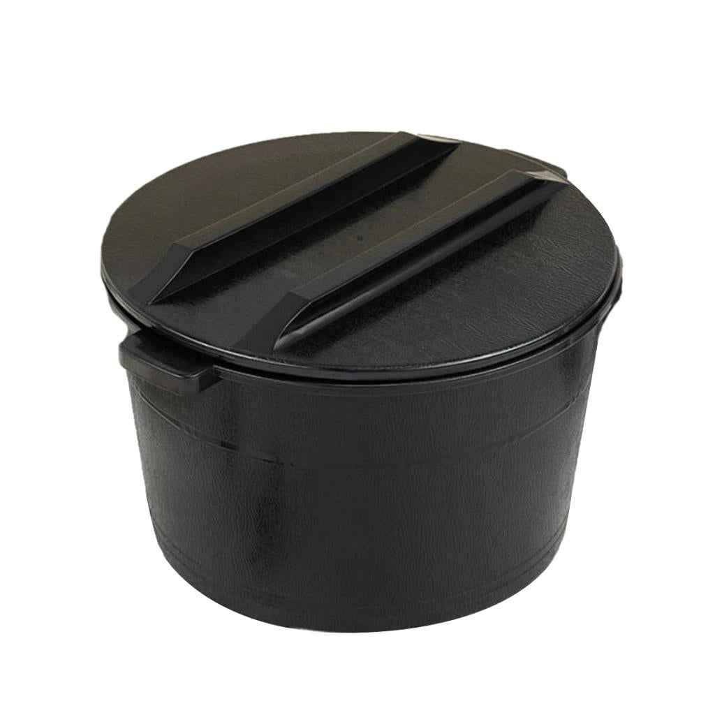 Food Cereal Grain Bean Rice Storage Case Box Container  Black 16x11cm