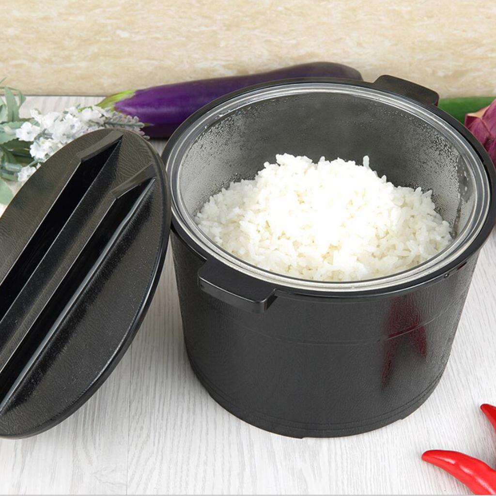 Food Cereal Grain Bean Rice Storage Case Box Container  Black 16x11cm