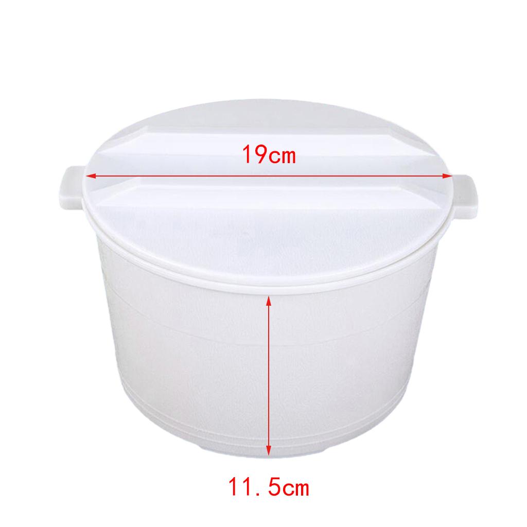 Food Cereal Grain Bean Rice Storage Case Box Container  White 19x11.5cm