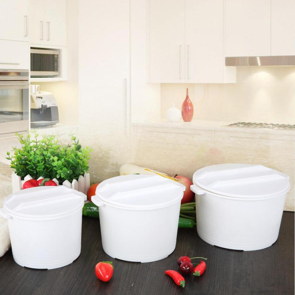 Food Cereal Grain Bean Rice Storage Case Box Container  White 19x11.5cm