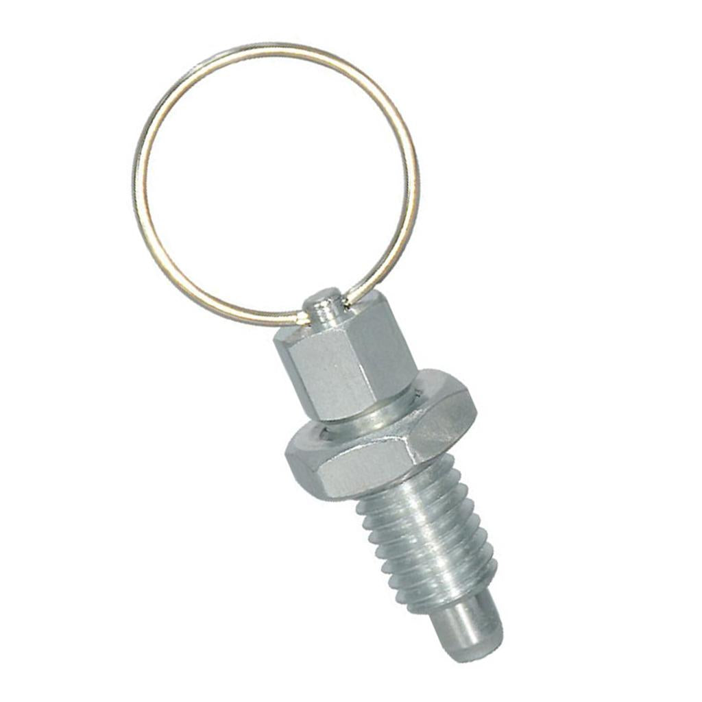 Galvanised Carbon Steel Non Lock-Out Indexing Plunger M6 4mm Flat