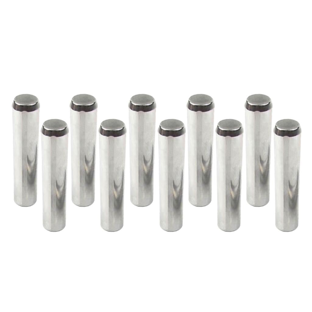 10pc Carbon Steel Dowel Pins Rod 0.16in Dia Pin Fasten Elements Select Size