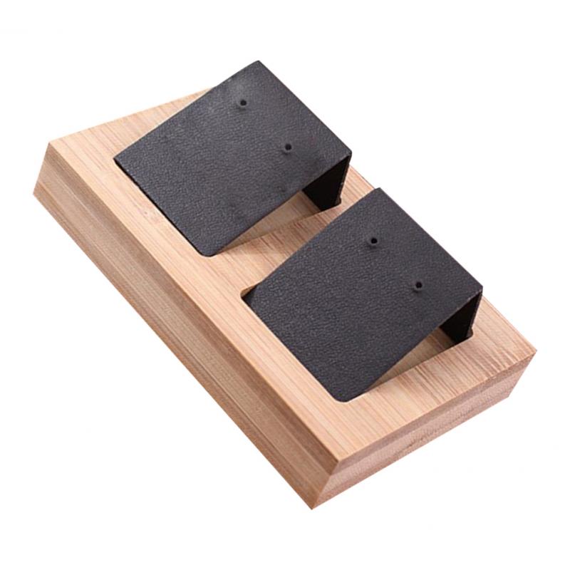 2pcs Earring Card Holder with Tray for Jewelry Accessory Display  Black