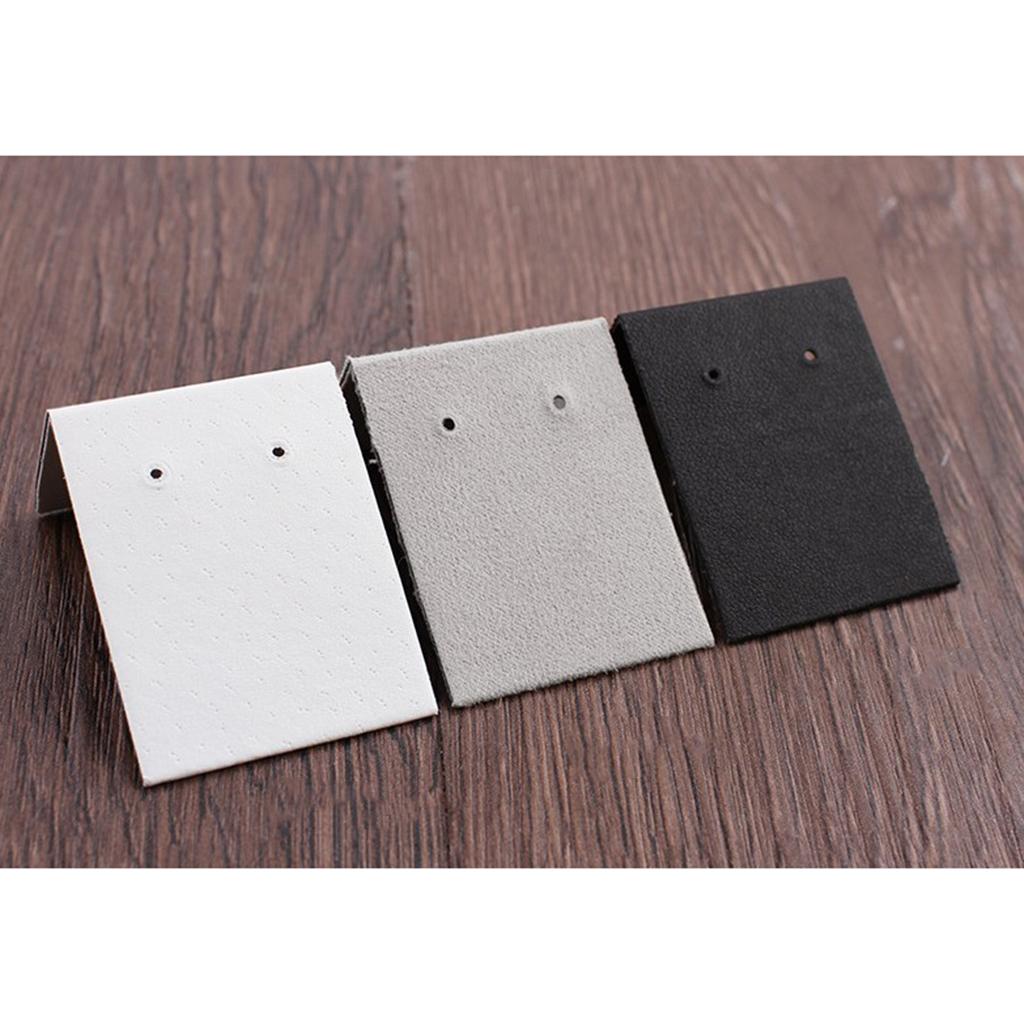 2pcs Earring Card Holder with Tray for Jewelry Accessory Display  Black